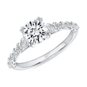 Straight Round Engagement Ring