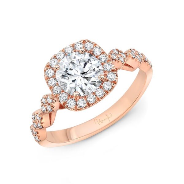Halo Round Engagement Ring