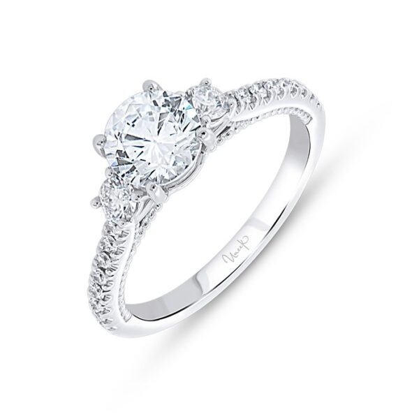 Three-Stone Round Engagement Ring