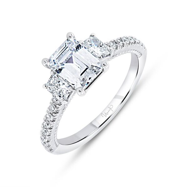 Three-Stone Radiant Engagement Ring