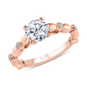 Straight Round Engagement Ring