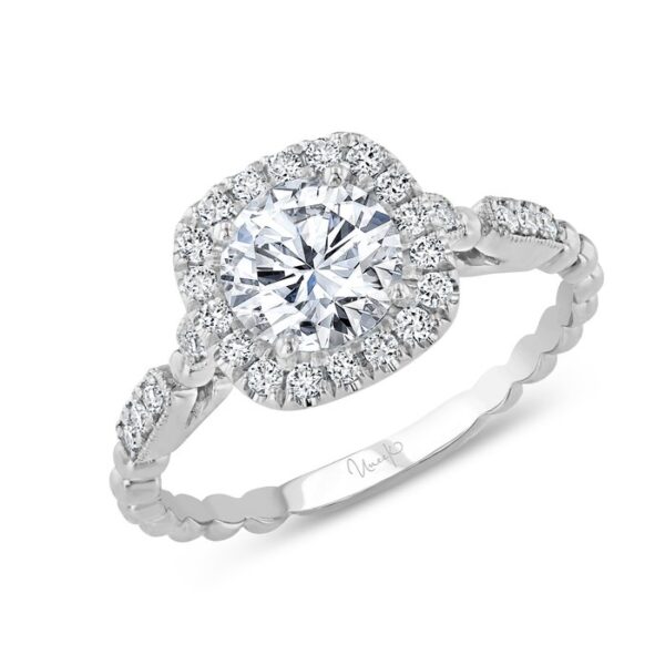 Halo Round Engagement Ring