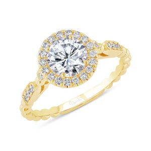 Halo Round Engagement Ring