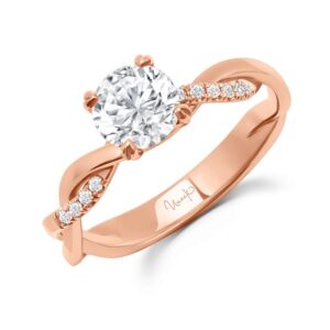 Twist Round Engagement Ring