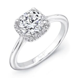 Halo Round Engagement Ring