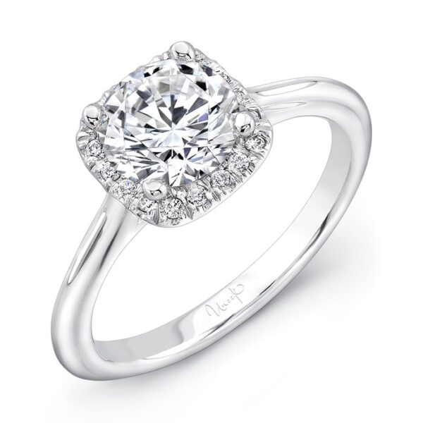 Halo Round Engagement Ring