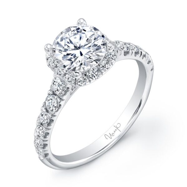 Halo Round Engagement Ring