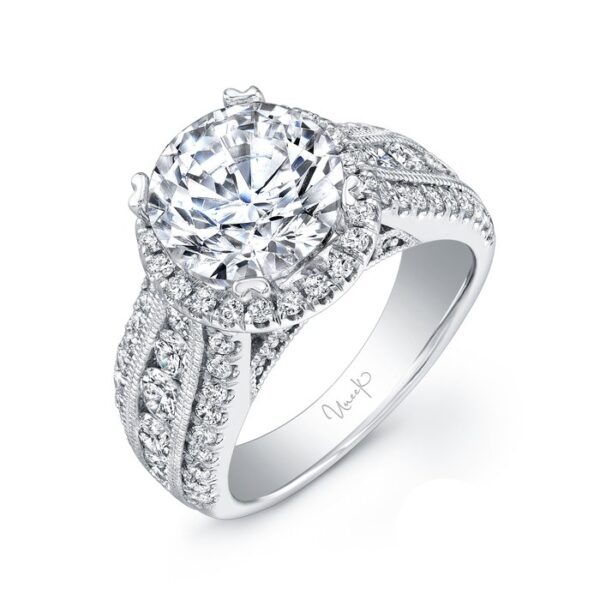 Halo Round Engagement Ring
