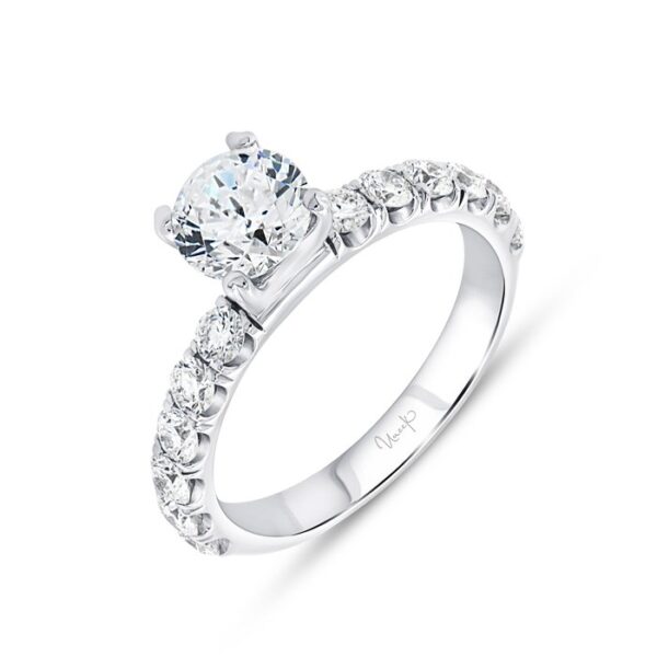 Straight Round Engagement Ring