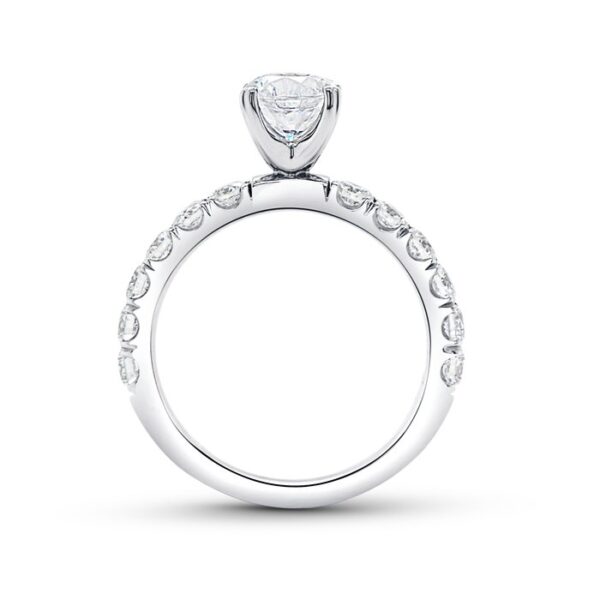 Straight Round Engagement Ring - Image 3