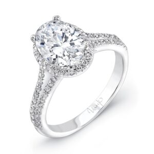 Halo Oval Shaped Engagement Ring