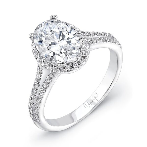 Halo Oval Shaped Engagement Ring