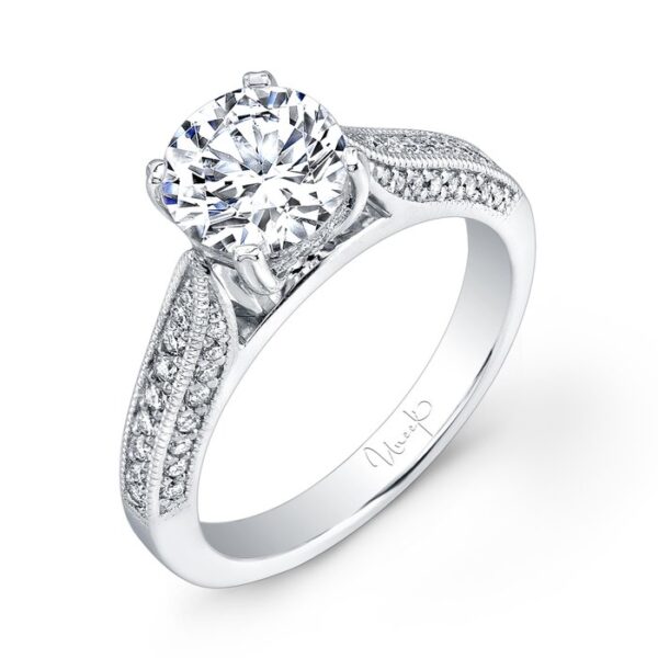 3-Sided Round Engagement Ring