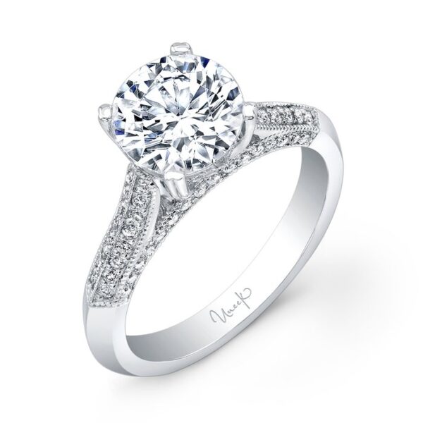 3-Sided Round Engagement Ring