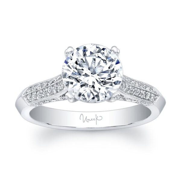 3-Sided Round Engagement Ring - Image 2