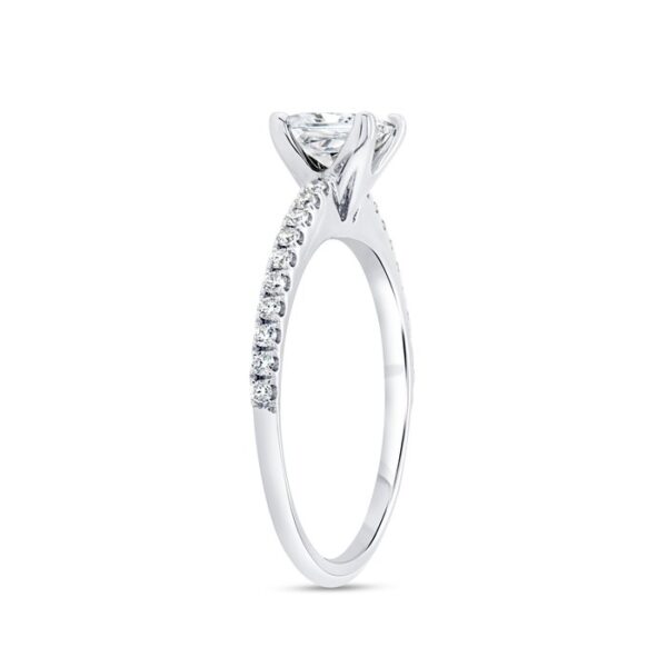 Straight Round Engagement Ring - Image 2