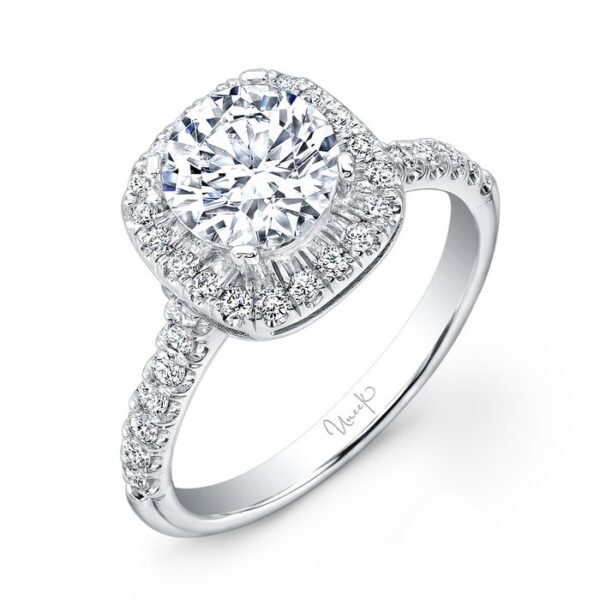 Halo Round Engagement Ring