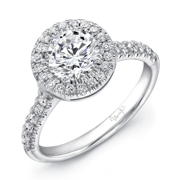 Halo Round Engagement Ring