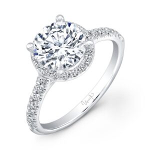 Halo Round Engagement Ring