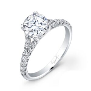 Split Round Engagement Ring