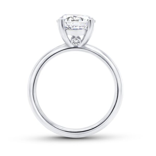 Solitaire Round Engagement Ring - Image 3