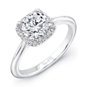 Halo Round Engagement Ring