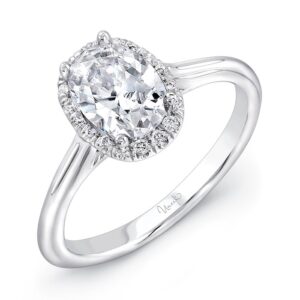 Halo Oval Shaped Engagement Ring