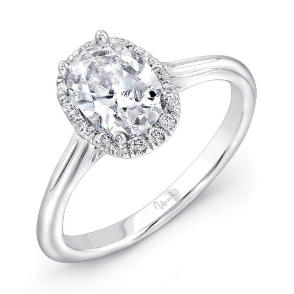 Halo Oval Shaped Engagement Ring