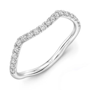 Curved Diamond Wedding Ring