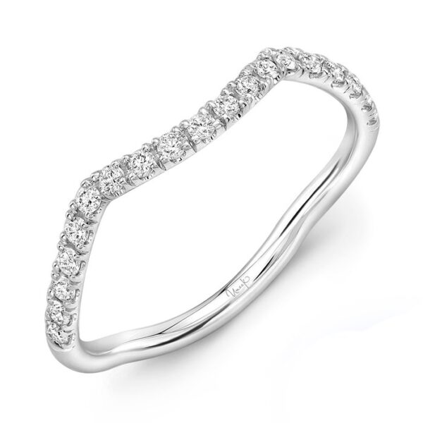 Curved Diamond Wedding Ring