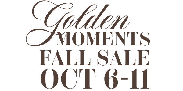 Golden Moments Fall Jewelry Sale October 6-11