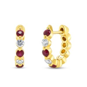 1-Row Huggie Earrings