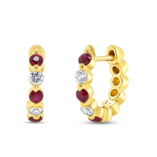 1-Row Huggie Earrings
