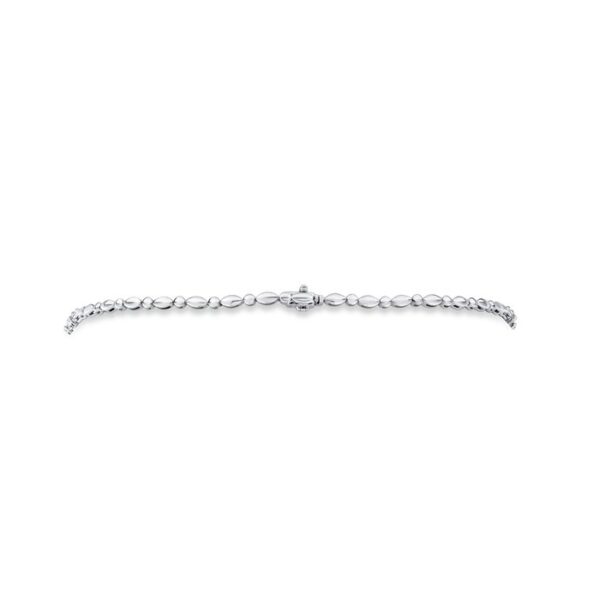 Halo Cushion Cut Blue Sapphire Choker Pendant - Image 2