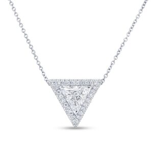 Halo Diamond Brooch Pendant