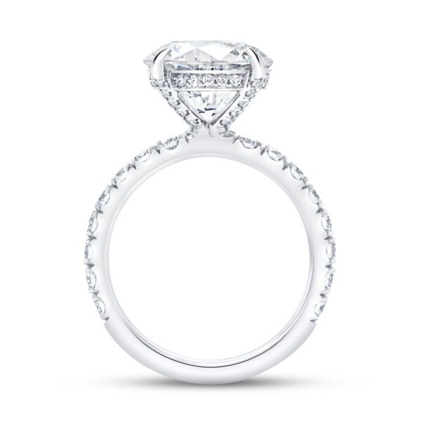 Under-Halo Round Diamond Engagement Ring - Image 3