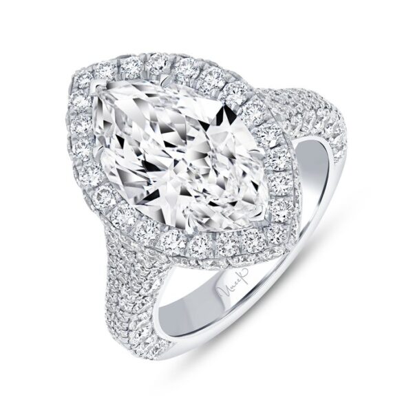 Halo Marquise Diamond Engagement Ring