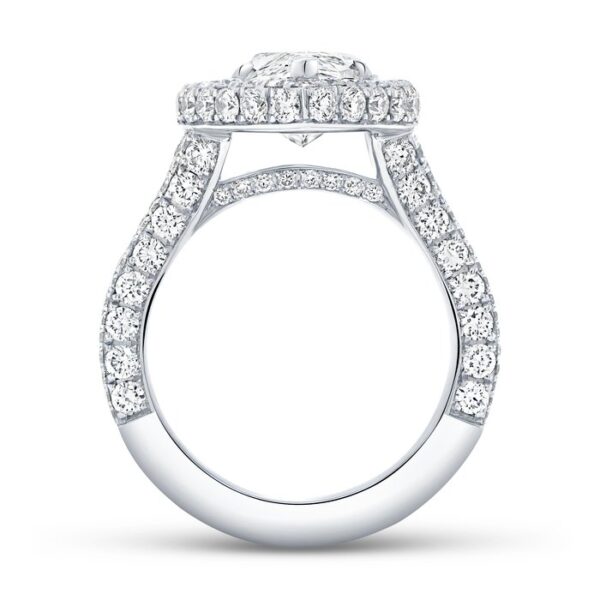 Halo Marquise Diamond Engagement Ring - Image 3