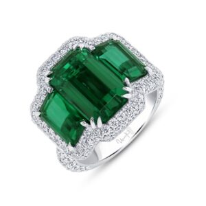 Emerald Cut Emerald Engagement Ring