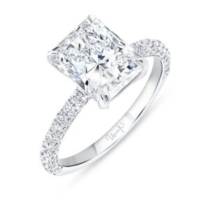 Straight Radiant Diamond Engagement Ring