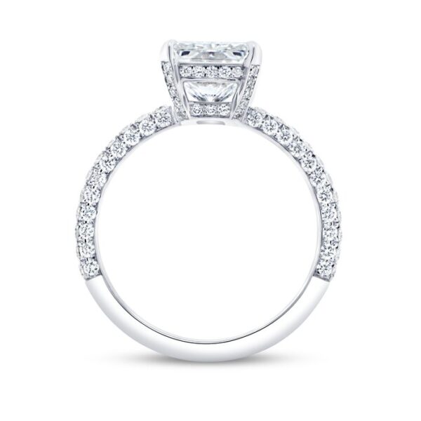 Straight Radiant Diamond Engagement Ring - Image 2