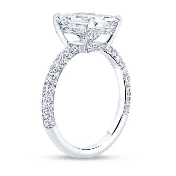 Straight Radiant Diamond Engagement Ring - Image 3