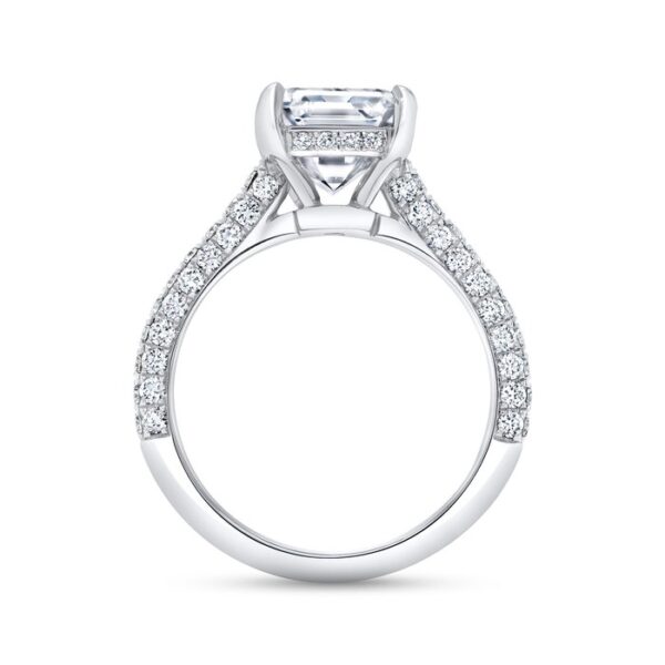 Emerald Cut Diamond Engagement Ring - Image 3