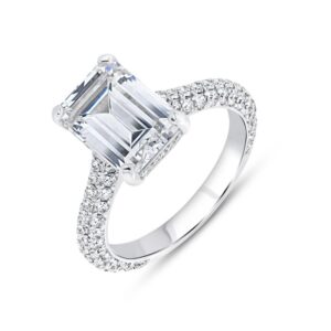 Emerald Cut Diamond Engagement Ring