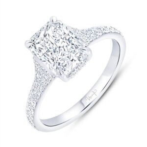 Cathedral Radiant Diamond Engagement Ring