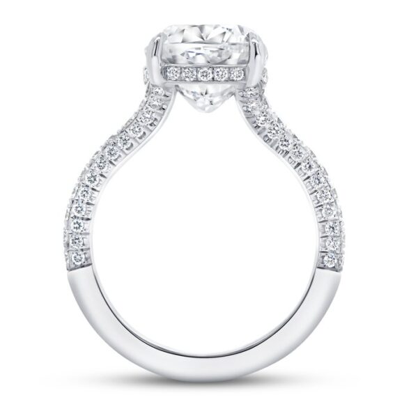 Split Cushion Cut Diamond Engagement Ring - Image 3