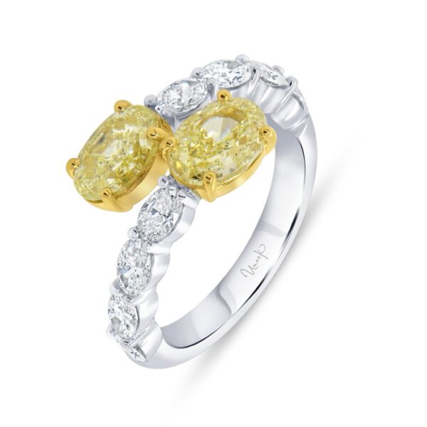 Bypass Oval Shaped Diamond Anniversary Ring