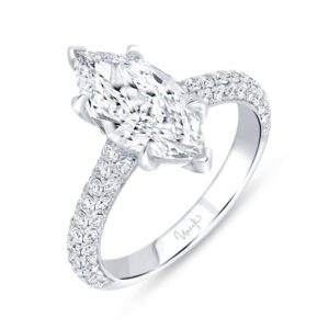 3-Sided Marquise Diamond Engagement Ring