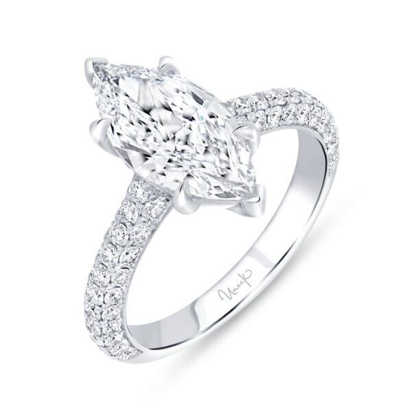 3-Sided Marquise Diamond Engagement Ring