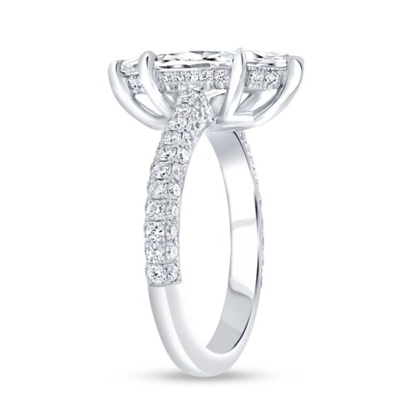 3-Sided Marquise Diamond Engagement Ring - Image 2